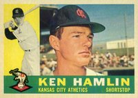 1960 Topps #542 Ken Hamlin Baseball Card