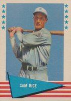 1961 Fleer #70 Sam Rice Baseball Card