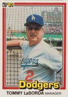 1981 Donruss #420 Tommy Lasorda Correct spell Lasorda Baseball Card