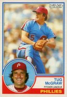 1983 O-Pee-Chee #166 Tug McGraw Baseball Card