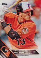 2016 Topps #175 Manny Machado Orange Jersey Baseball Card