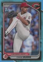 2024 Bowman Draft #BD55 Chase Burns Sky Blue Baseball Card