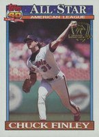 1991 Topps Desert Shield #395 Chuck Finley Baseball Card