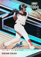 2020 Panini Elite Extra Edition #100 Oscar Colas Signature-Prime Number A Baseball Card