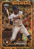 2024 Topps Gilded Collection #61 Jackson Chourio Gold Mini Diamond Baseball Card