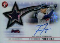 2022 Topps Pristine Slice of A Star Autograph Relics #SSARFF Freddie Freeman Pristine Refractor Baseball Card