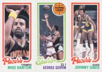 1980 Topps # Bantom/Gervin/Davis Basketball Card