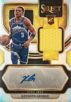 2023 Panini Select Rookie Jersey Autographs #RJKEY Keyonte George Basketball Card
