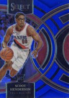 2023 Panini Select #129 Scoot Henderson Blue Prizm Basketball Card