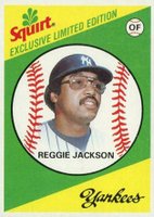 1981 Squirt #5 Reggie Jackson Baseball Card
