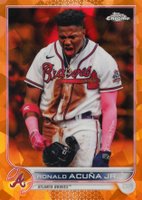 2022 Topps Chrome Sapphire Edition #200 Ronald Acuna Jr. Orange Baseball Card