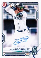 2021 Bowman Paper Prospect Autographs #JR Julio Rodriguez Baseball Card