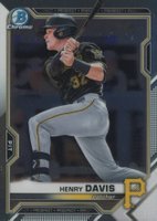 2021 Bowman Draft #BDC48 Henry Davis Chrome-Image Variation Baseball Card