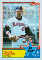 1983 Topps #390 Reggie Jackson Baseball Card