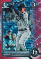 2022 Bowman Mega Box Chrome #10 Curtis Mead Pink Refractor Baseball Card