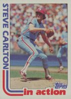 1982 Topps #481 Steve Carlton In Action Baseball Card
