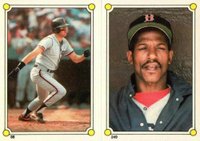 1987 Topps Stickers # Dennis Boyd/Will Clark Hardback Test Baseball Card