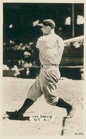 1933 Worch Cigar # Lou Gehrig Name in Box Baseball Card