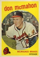 1959 Topps #3 Don McMahon Baseball Card