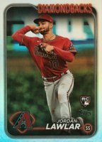 2024 Topps #451 Jordan Lawlar Rainbow Foil Baseball Card