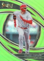 2020 Panini Select #112 Shohei Ohtani Neon Green Prizm Baseball Card