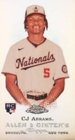 2022 Topps Allen & Ginter Chrome Rookie Design Variation Minis #RDV9 CJ Abrams Baseball Card