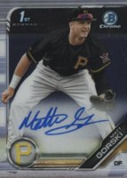 2019 Bowman Draft Chrome Draft Picks Autograph #CDAMG Matt Gorski Baseball Card