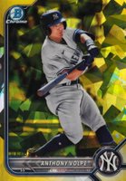 2022 Bowman Draft Chrome Sapphire Edition #BDC68 Anthony Volpe Yellow Baseball Card