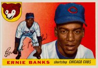 1955 Topps #28 Ernie Banks Baseball Card