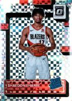 2022 Panini Donruss Optic #249 Shaedon Sharpe Checkerboard Basketball Card