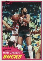 1981 Topps #25 Bob Lanier Basketball Card
