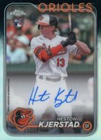 2024 Topps Chrome Rookie Autographs #RAHK Heston Kjerstad Refractor Baseball Card
