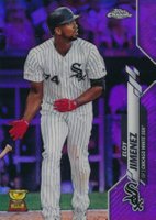 2020 Topps Chrome #134 Eloy Jimenez Purple Refractor Baseball Card