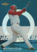 2005 Finest #66 Ken Griffey Jr. Blue Refractor Baseball Card