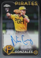 2024 Topps Chrome Rookie Autographs #RANG Nick Gonzales Baseball Card