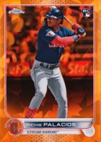 2022 Topps Chrome Update Sapphire Edition #308 Richie Palacios Orange Baseball Card