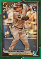 2024 Bowman Chrome #27 Jackson Merrill Green Refractor Baseball Card