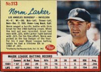 1962 Post Cereal #113 Norm Larker Baseball Card