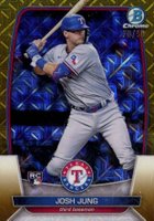 2023 Bowman Mega Box Chrome #43 Josh Jung Gold Baseball Card