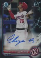 2022 Bowman Draft Chrome Draft Pick Autographs #CDAEG Elijah Green Black Refractor Baseball Card