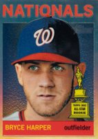 2013 Topps Heritage Chrome #HC50 Bryce Harper Refractor Baseball Card