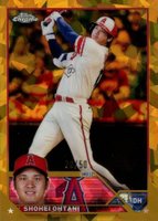 2023 Topps Chrome Sapphire #600 Shohei Ohtani Gold Baseball Card