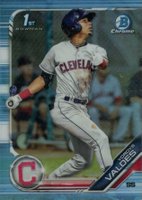 2019 Bowman Draft #BDC14 Yordys Valdes Chrome-Sky Blue Refractor Baseball Card