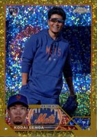 2023 Topps Chrome Update #USC124 Kodai Senga SP-Gold Speckle Baseball Card