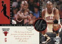 1996 Upper Deck Jordan's Viewpoints #VP4 MJ on Pressure Basketball Card