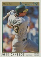 1992 O-Pee-Chee Premier #24 Jose Canseco Baseball Card