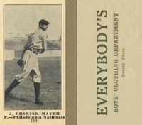 1916 Everybody's #114 J. Erskine Mayer Baseball Card