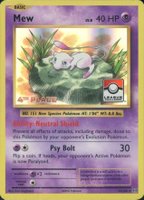 2016 Pokemon XY Evolutions #53 Mew-Holo 4th Place Pokemon League TCG Card