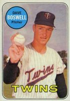 1969 Topps #459 Dave Boswell Baseball Card