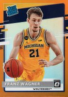 2021 Panini Chronicles Draft Picks #209 Franz Wagner Orange Basketball Card